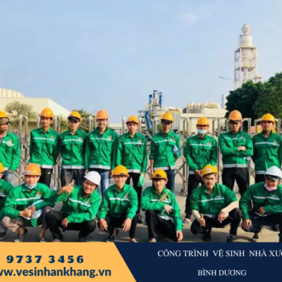 Thi công vệ sinh quét mạng nhện nhà xưởng tại kcn visip 2, tỉnh bình dương